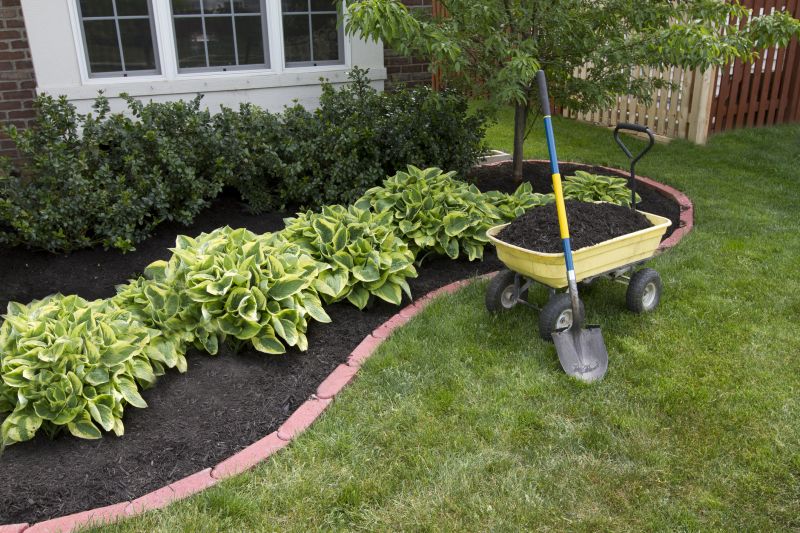 Landscaped Garden with Mulch