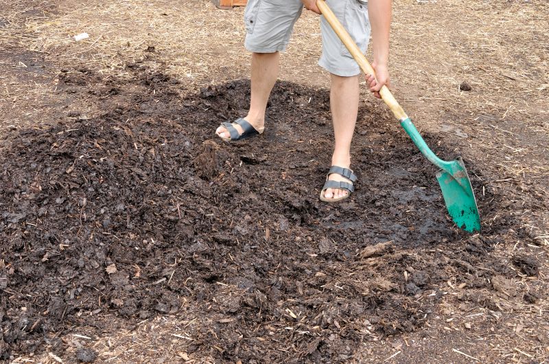 Mulch Being Spread